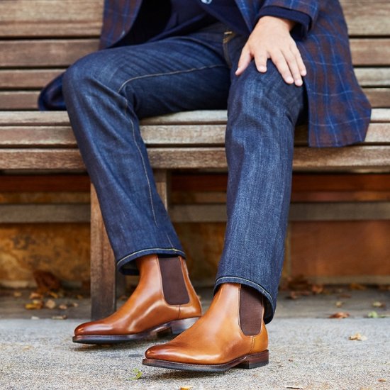 Allen Edmonds Liverpool Chelsea Dress Boot? Walnut Brown UvAsauar