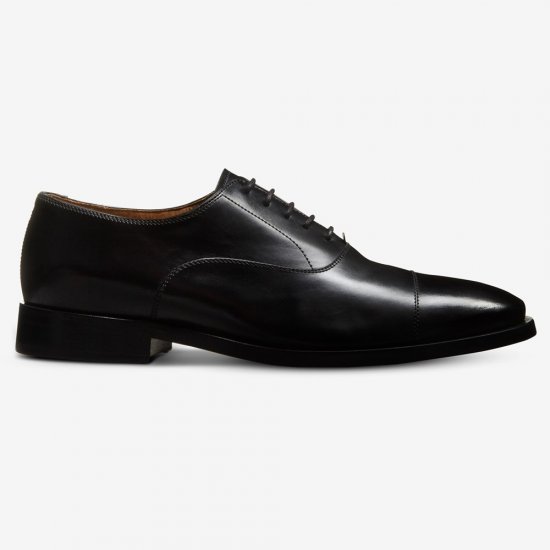 Allen Edmonds Siena Cap Stitch Oxford Dress Shoe Black F84363mQ