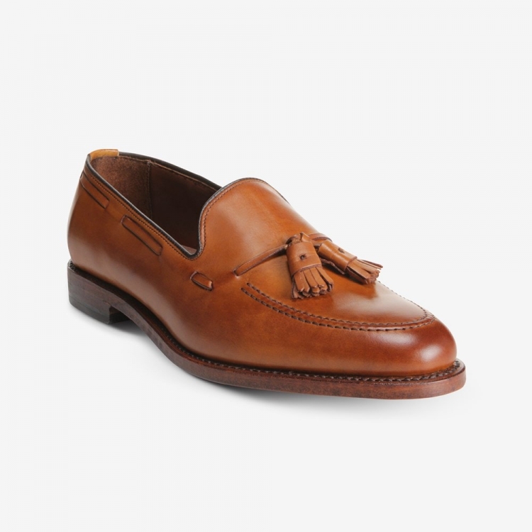 Allen Edmonds Grayson Tassel Loafer Walnut Brown ON2Cwa46 - Click Image to Close