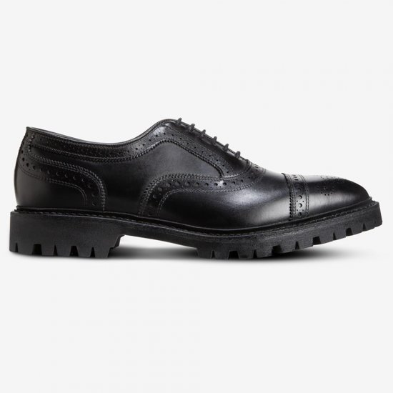 Allen Edmonds Strand Cap-toe Oxford Dress Shoe with Lug Sole Black E5j7cxRg