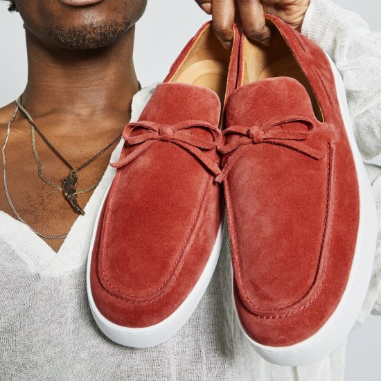 Allen Edmonds Santa Rosa Slip-on Sneaker Crimson Suede djA7TANq
