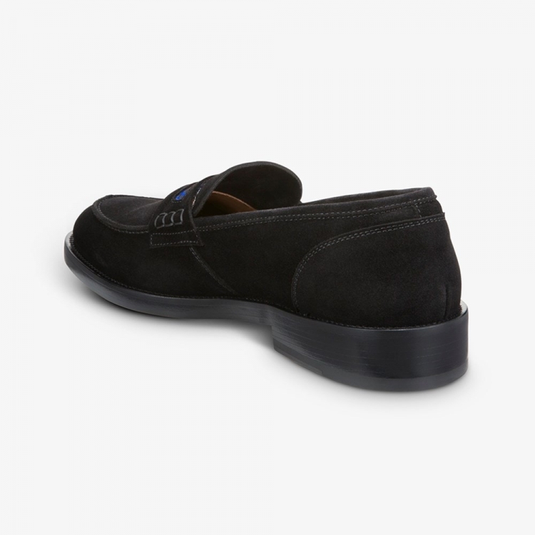 Allen Edmonds Bolama Suede Penny Loafer by Armando Cabral Black K1l3XUt9 - Click Image to Close