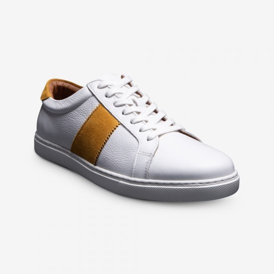 Allen Edmonds Courtside Sport Sneaker White/Yellow PrlGtlVV