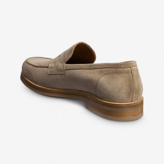 Allen Edmonds Newton Penny Loafer Taupe Suede EGkTVtFA