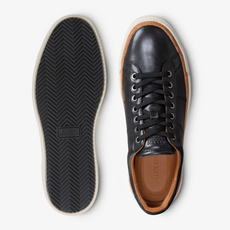 Allen Edmonds Porter City Derby Sneaker Black idWrlEuS - Click Image to Close