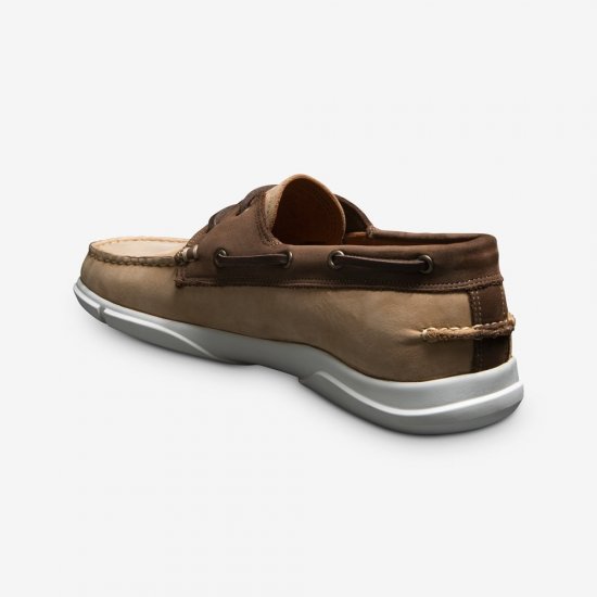 Allen Edmonds Miles Boat Shoe Sandstone Suede bRX03cI5