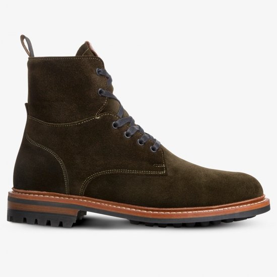 Allen Edmonds Chapman Suede Weatherproof Combat Boot? Green hsxC389p