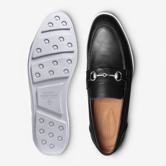 Allen Edmonds Randolph Bit Slip-on Sneaker Black Leather TYlKOZLT