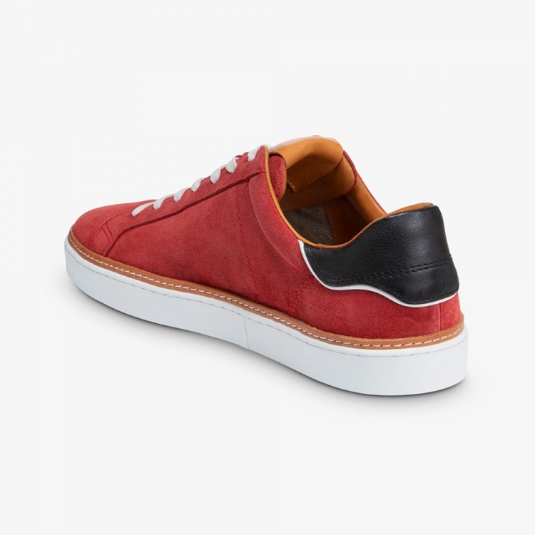 Allen Edmonds Alpha Lace-up Sneaker Crimson Suede Mw5aNeIw - Click Image to Close