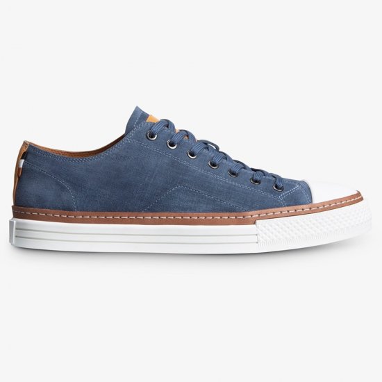 Allen Edmonds Pasadena Sneaker Denim Blue Suede la0GuZ1O