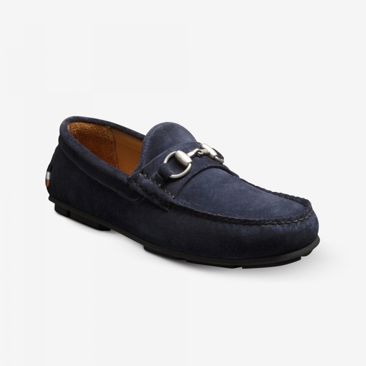 Allen Edmonds Sebastian Bit Driving Loafer Navy Sea Suede 1iaLarY2 - Click Image to Close