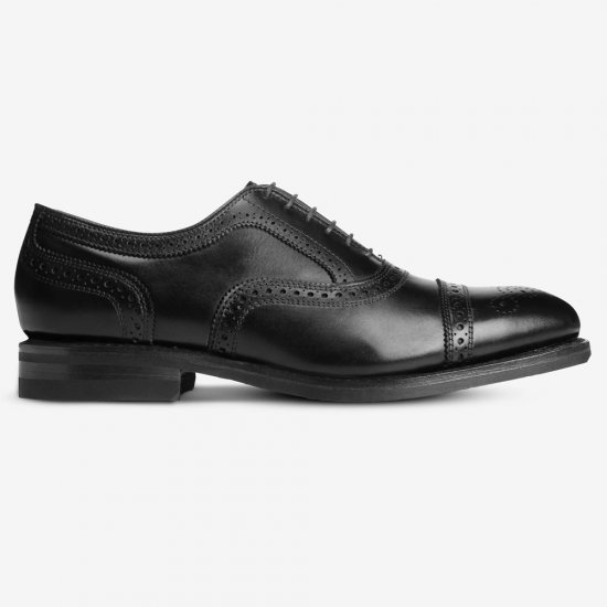 Allen Edmonds Strand Weatherproof Cap-Toe Oxford with Dainite Rubber Sole Black a4bkB16D