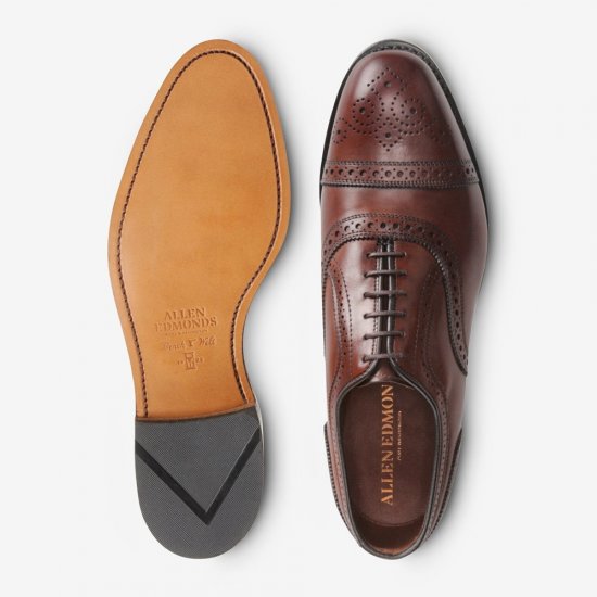 Allen Edmonds Strand Cap-toe Oxford Dress Shoe Dark Chili M46tkFbH