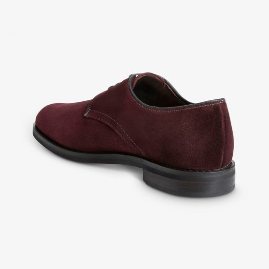 Allen Edmonds Nomad Suede Plain-toe Derby Burgundy dGFzABq8