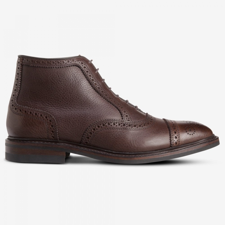 Allen Edmonds Hamilton Cap-toe Oxford Dress Boot Brown Tumbled x3Nhaes2 - Click Image to Close