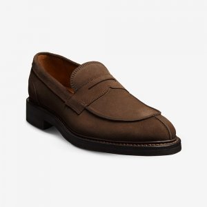 Allen Edmonds Denali Penny Loafer Brown Suede Ee3hD0XR