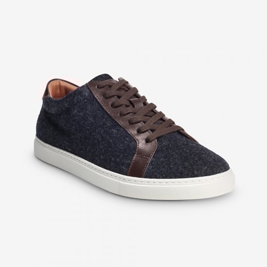 Allen Edmonds Courtside Wool Sneaker? Charcoal Wool/Mahogany HVshys07