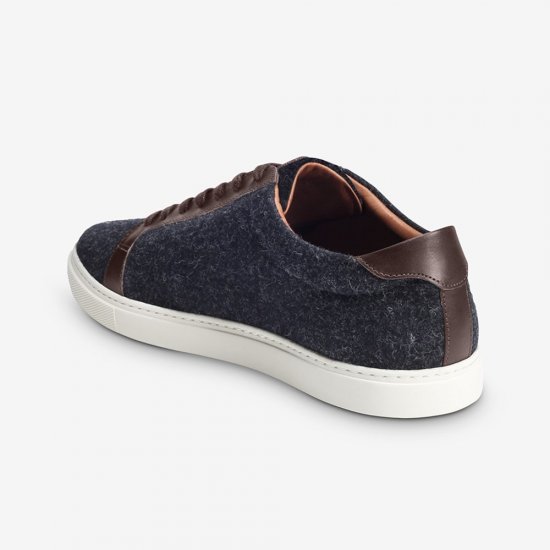 Allen Edmonds Courtside Wool Sneaker? Charcoal Wool/Mahogany HVshys07