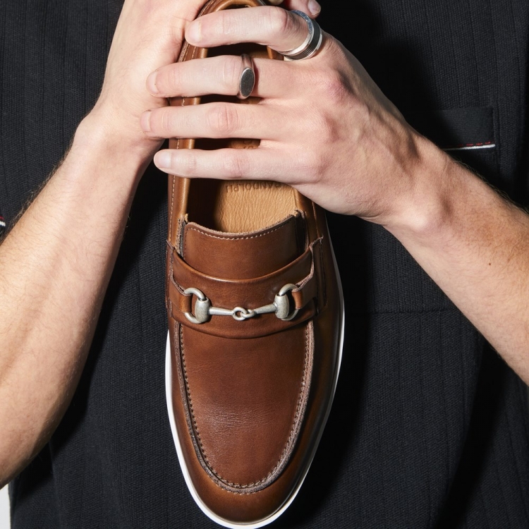 Allen Edmonds Randolph Bit Slip-on Sneaker Mahogany Leather lbtdAOOx - Click Image to Close