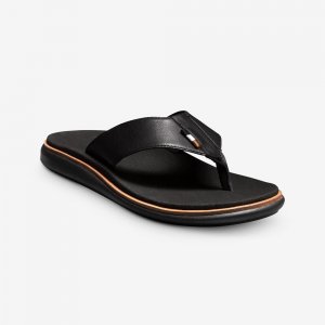 Allen Edmonds Naples Thong Sandal Black Leather NbW5q9Ad