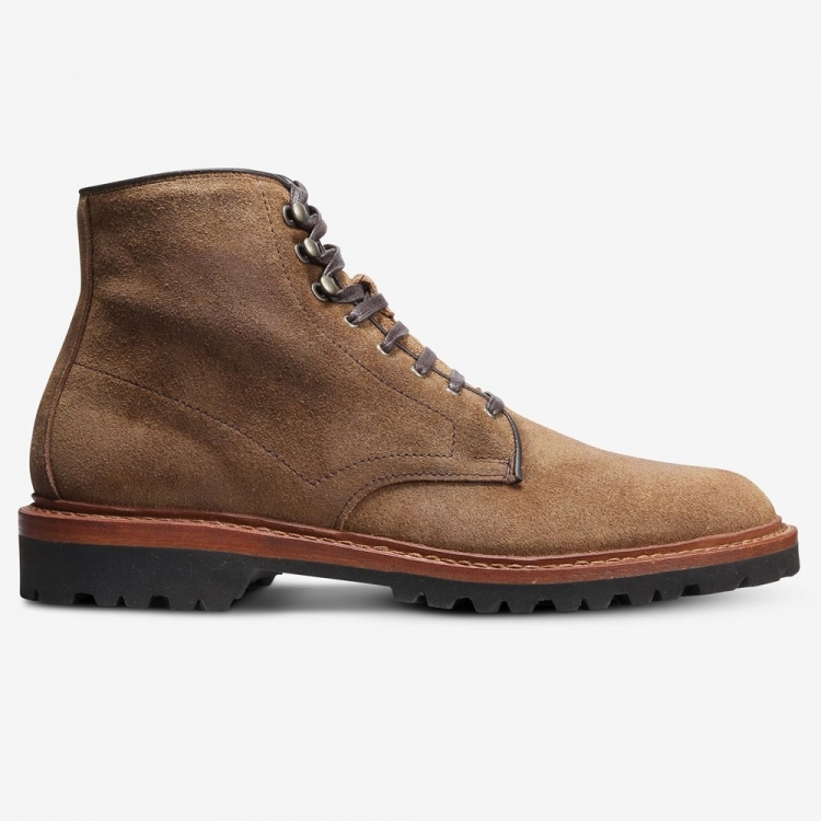 Allen Edmonds Higgins Mill Boot with Lug Sole Light Brown Suede 4eHqrgq4 - Click Image to Close