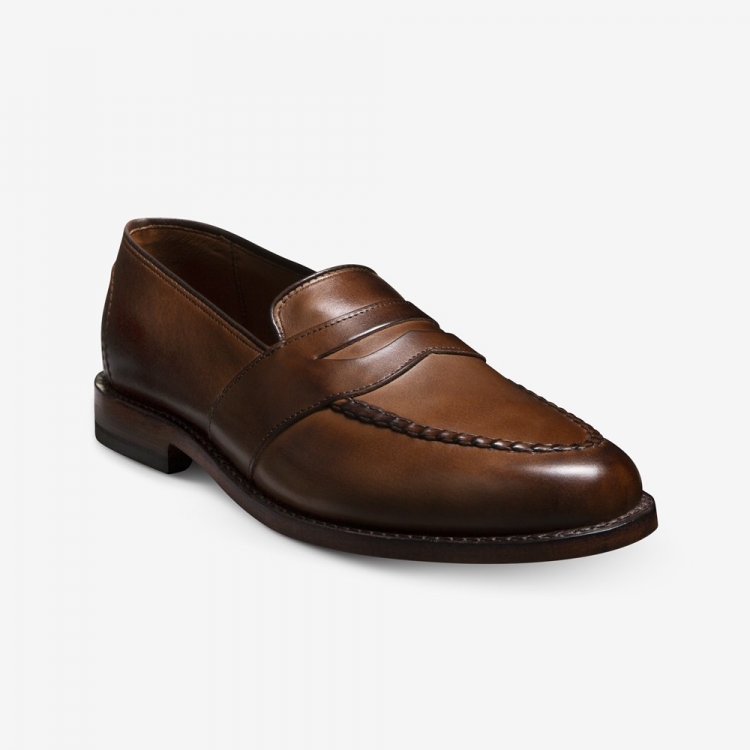 Allen Edmonds Randolph Penny Loafer Coffee Brown lOOQ2ltO - Click Image to Close