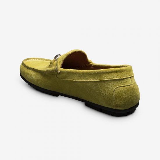 Allen Edmonds Sebastian Bit Driving Loafer Citron Suede DD0nuanD