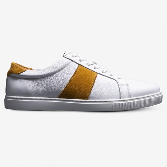 Allen Edmonds Courtside Sport Sneaker White/Yellow PrlGtlVV