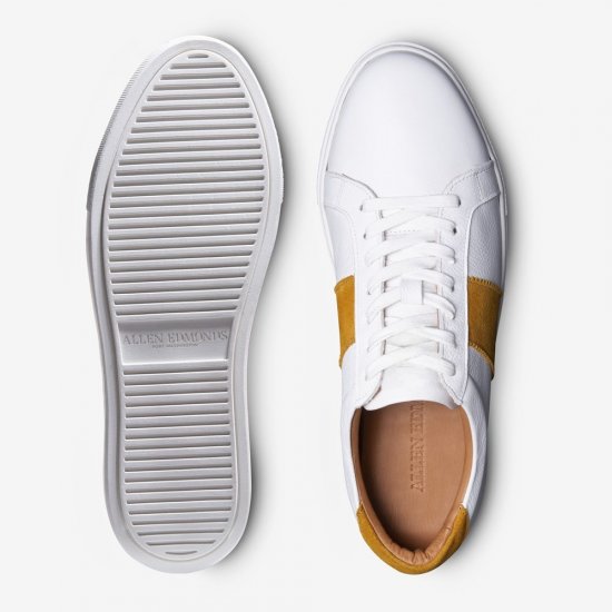 Allen Edmonds Courtside Sport Sneaker White/Yellow PrlGtlVV