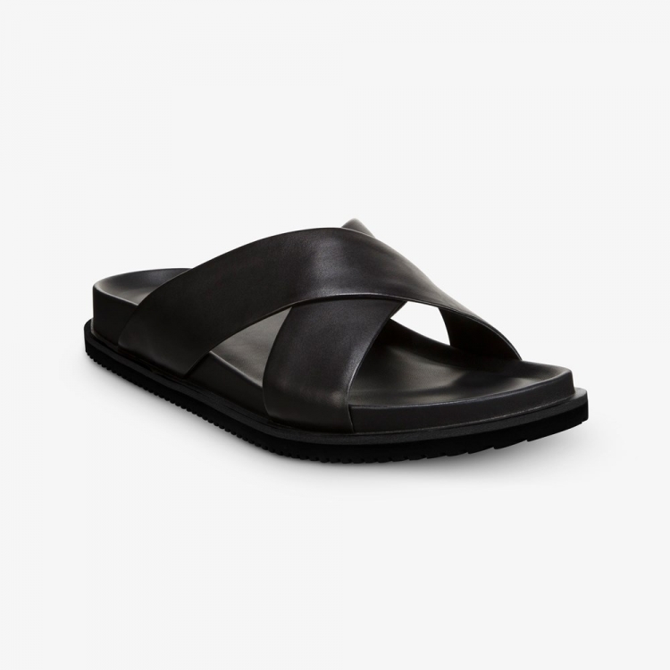 Allen Edmonds Del Mar Sandal Black xQFX8at1 - Click Image to Close