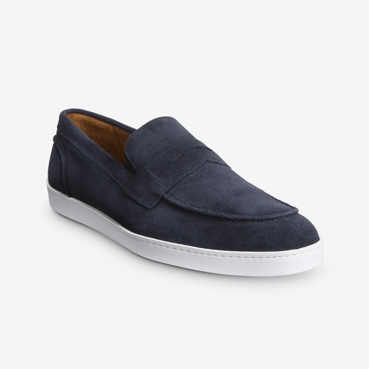 Allen Edmonds Randolph Slip-on Sneaker Navy Suede nBf2oEts - Click Image to Close