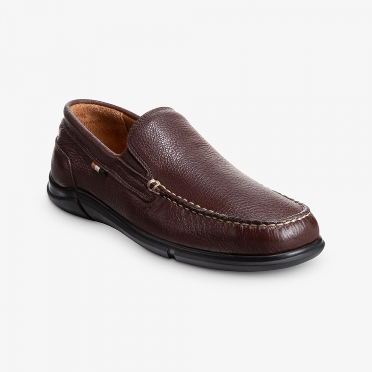 Allen Edmonds Miles Venetian Loafer Brown 62fRcXPY - Click Image to Close