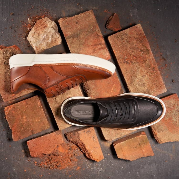 Allen Edmonds Burke Lace-up Sneaker Tan GvrAMVps - Click Image to Close