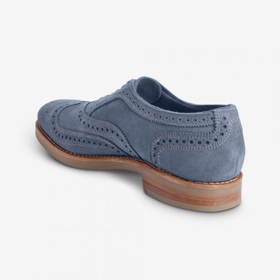 Allen Edmonds Neumok Suede Wingtip Oxford? Blue oo4Me6Tu