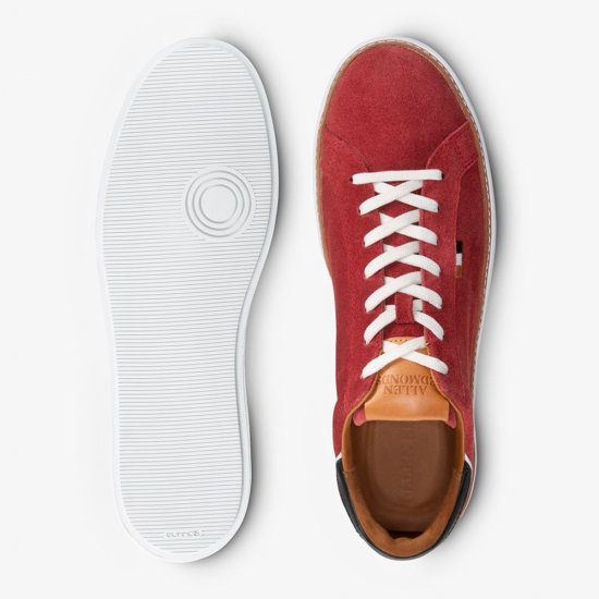 Allen Edmonds Alpha Lace-up Sneaker Crimson Suede Mw5aNeIw