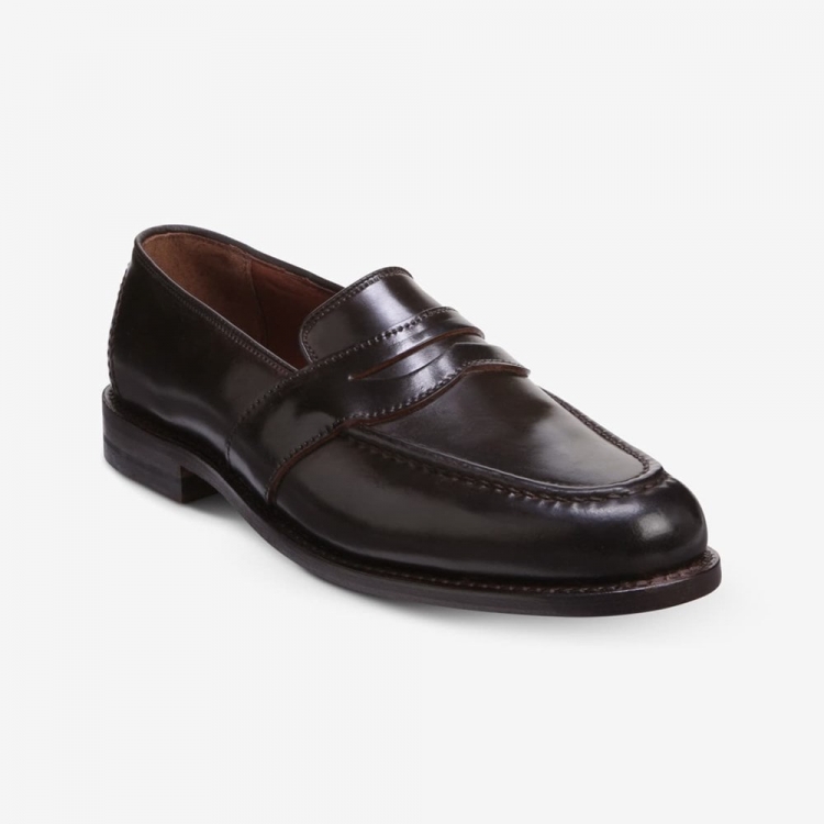 Allen Edmonds Randolph Shell Cordovan Penny Loafer Brown Cordovan yRcnPrOs - Click Image to Close