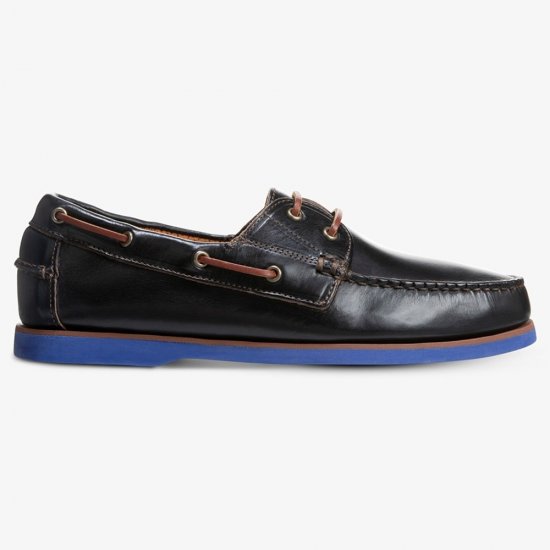 Allen Edmonds Force 10 Boat Shoe with Chromexcel Leather? Black 0YIB730b