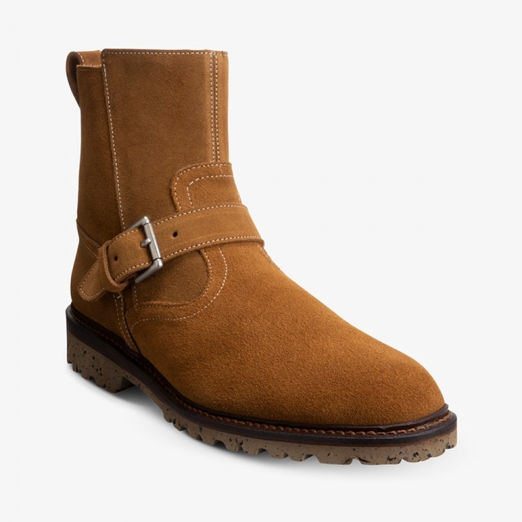 Allen Edmonds Discovery Suede Moto Boot by Armando Cabral? Cognac lpbgyfZL - Click Image to Close