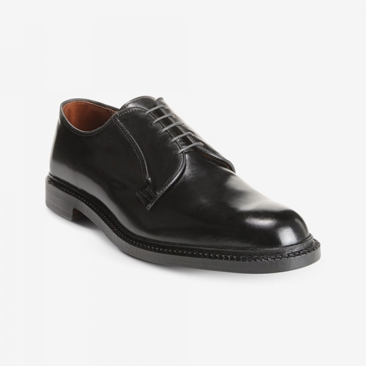 Allen Edmonds Leeds Shell Cordovan Derby Dress Shoe Black Cordovan Hz1iNQ7b - Click Image to Close