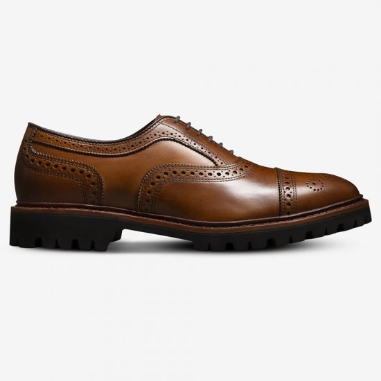 Allen Edmonds Strand Cap-toe Oxford Dress Shoe with Lug Sole Walnut YJsKaHma