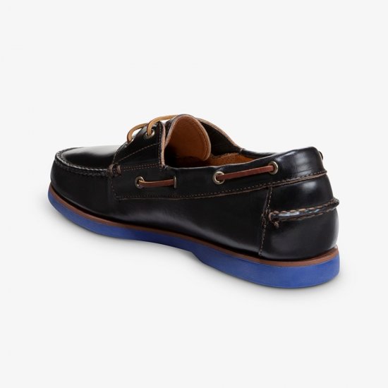 Allen Edmonds Force 10 Boat Shoe with Chromexcel Leather? Black 0YIB730b