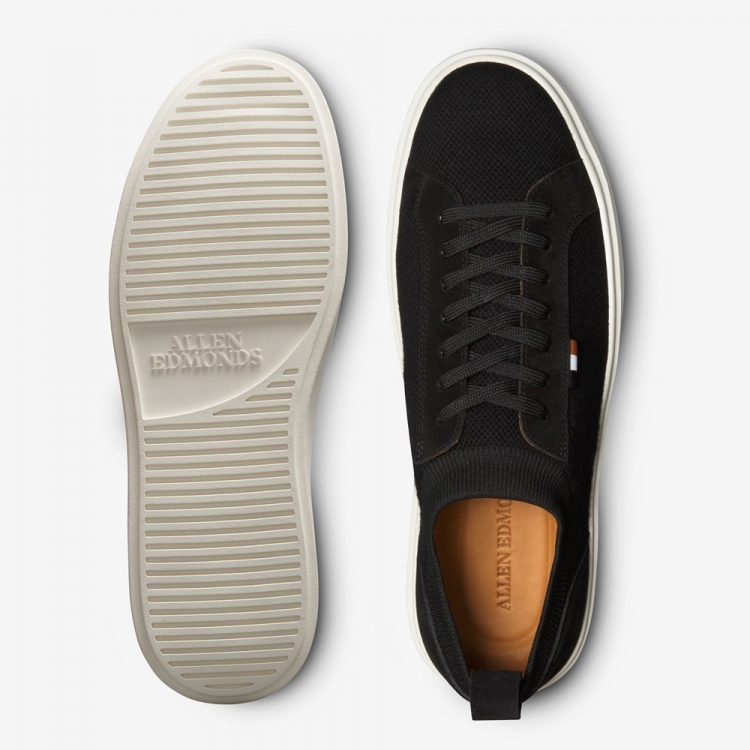 Allen Edmonds Oliver Knit Slip-on Sneaker Black Fabric J9hVn5Zo - Click Image to Close