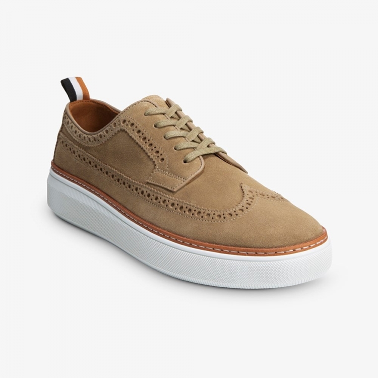 Allen Edmonds Tremont Suede Wingtip Derby Sneaker? Bone 8mMJh2xc - Click Image to Close