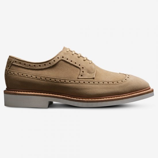 Allen Edmonds William Wingtip Derby Bone Suede 6jPNVYZY