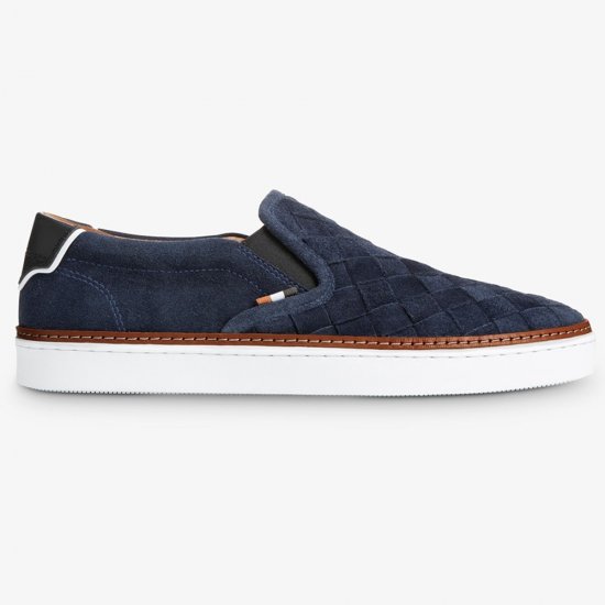 Allen Edmonds Alpha Woven Slip-on Sneaker Sea Navy Suede gCYi0Kc7