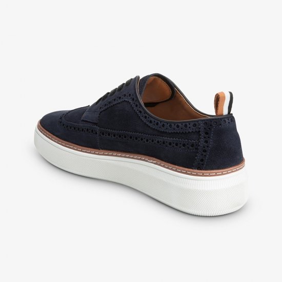 Allen Edmonds Tremont Suede Wingtip Derby Sneaker? Navy Q0rlc0T3