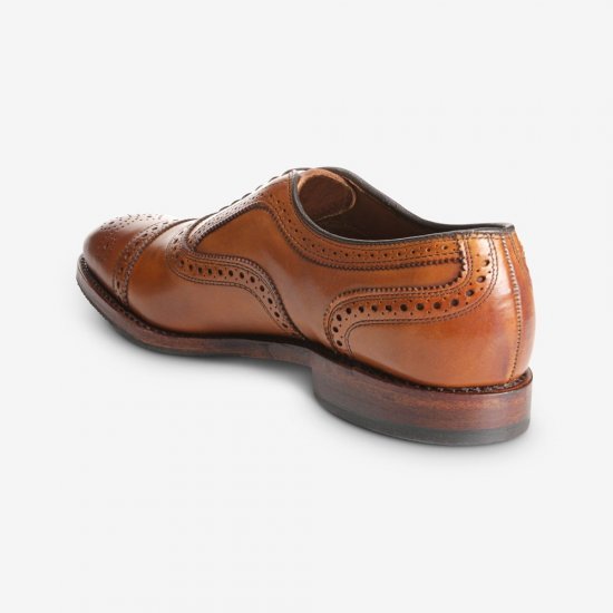 Allen Edmonds Strand Cap-toe Oxford Dress Shoe with Combination Tap Sole Walnut Brown vHwWC2AV