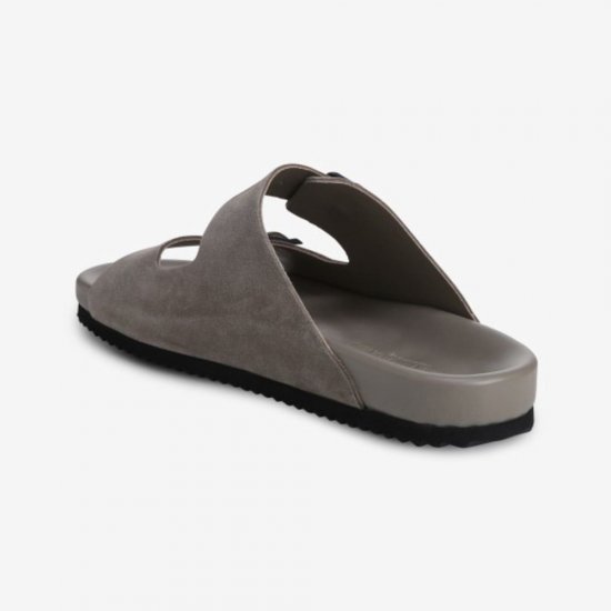 Allen Edmonds Sparrow Suede Sandal Grey ZMAScMKO