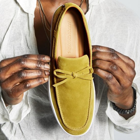 Allen Edmonds Santa Rosa Slip-on Sneaker Citron Suede F05djhAF