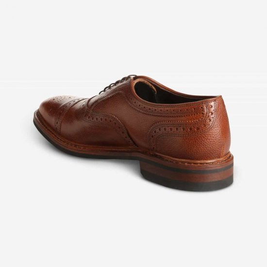 Allen Edmonds Strandmok Weatherproof Oxford with Dainite Rubber Sole Tan Grain nqabr2WS